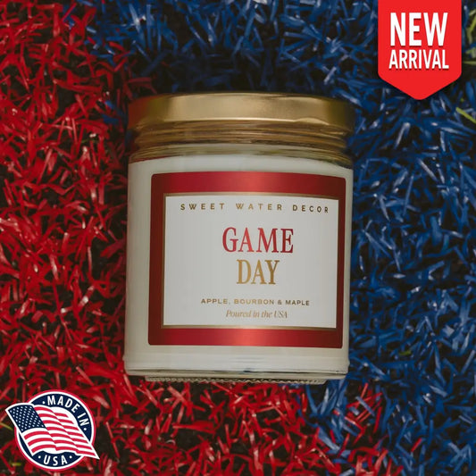 Game Day Red Soy Candle - Clear Jar - 9 oz - Candles