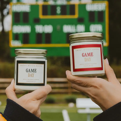Game Day Red Soy Candle - Clear Jar - 9 oz - Candles