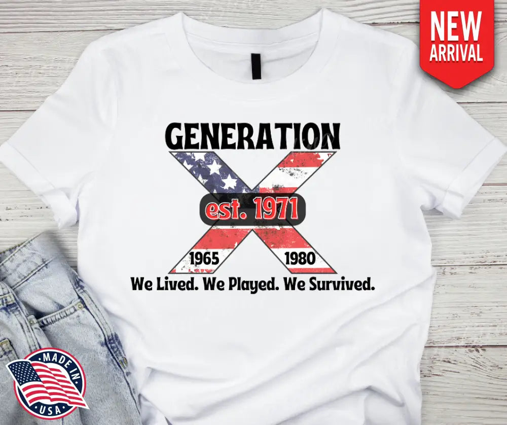 Gen X Est. 1971 - Multi Shirt