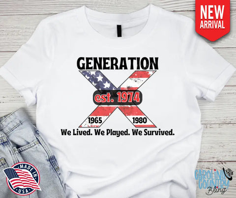 Gen X Est. 1974 - Multi Shirt