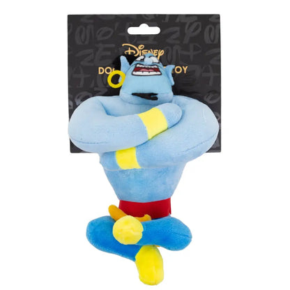 Dog Toy Squeaker Plush - Aladdin Genie Sitting Pose Dog Toy Squeaky Plush