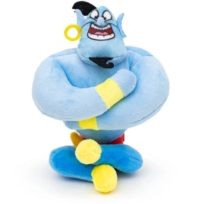 Dog Toy Squeaker Plush - Aladdin Genie Sitting Pose Dog Toy Squeaky Plush