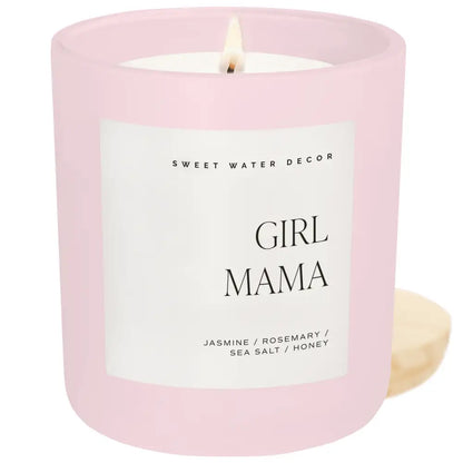 Girl Mama Soy Candle - Pink Matte Jar - 15 oz - Candles