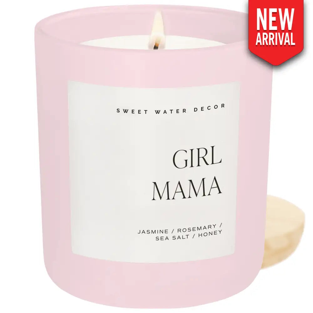 Girl Mama Soy Candle - Pink Matte Jar - 15 oz - Candles