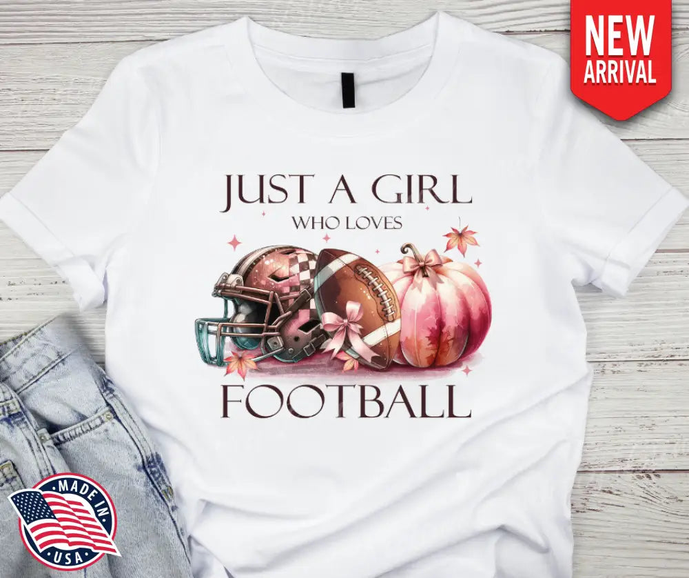 Girl Who Loves Football – Multi Shirt
