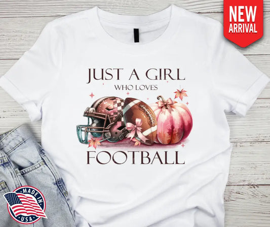 Girl Who Loves Football – Multi Shirt