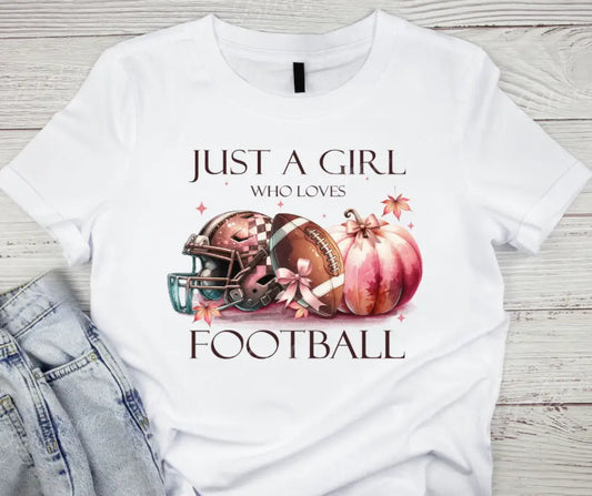Girl Who Loves Football – Multi Shirt