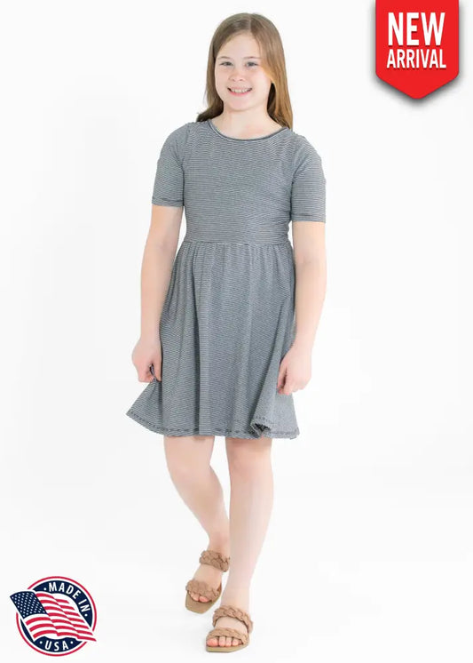 Girl’s Saylor Skater Midi Dress - FINAL SALE - IC Girls