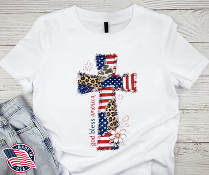 God Bless America - Multi - Small / Short - Shirt