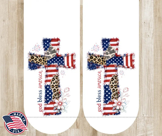 God Bless America - Multi - Socks