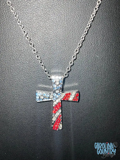 God Bless Carolina - Blue Necklace