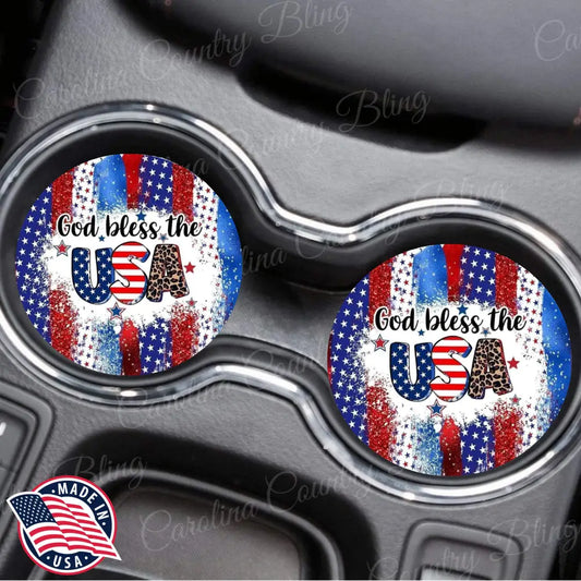 God Bless the USA - Multi - Car Coaster