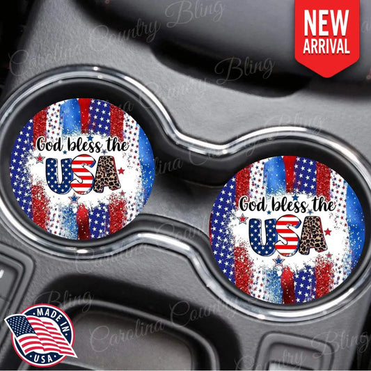God Bless the USA - Multi - Car Coaster