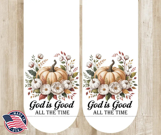 God Is Good – White Socks