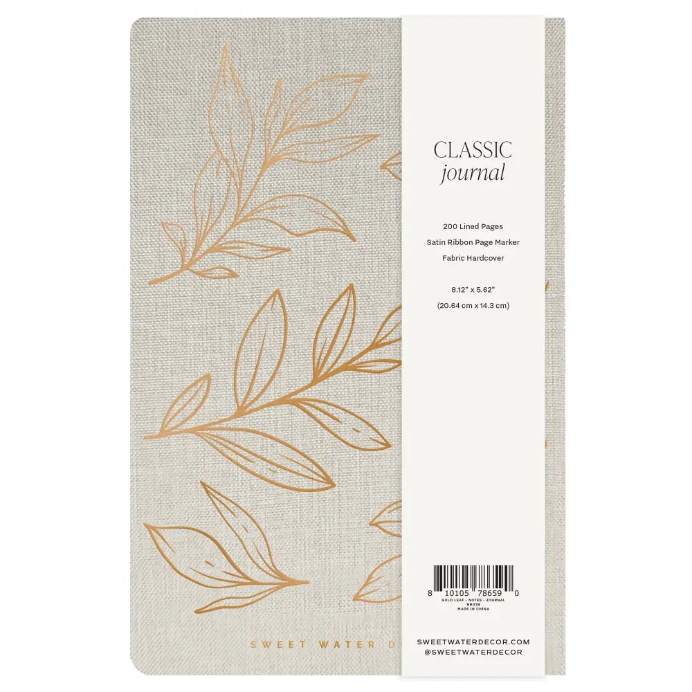 Gold Leaves Notes Journal - Notebooks