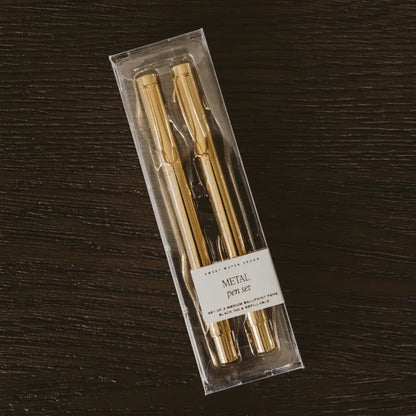 Gold Metal Pen Set Pens