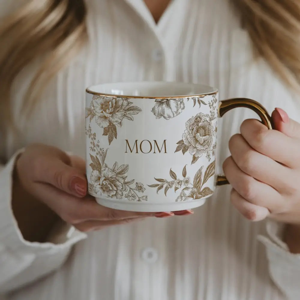 Gold Mom 14 oz Coffee Mug Coffee Mugs