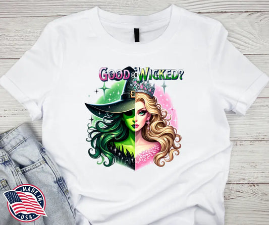 Good Or Wicked – White Small / Short Shirt