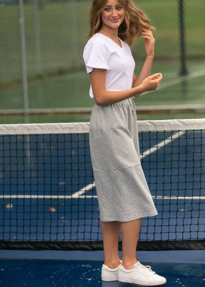 Gracie Midi Sweatshirt Skirt - IC Skirts