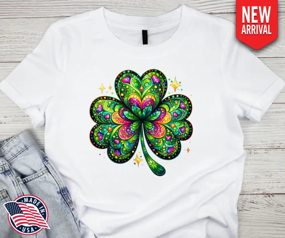 Groovy Luck – White Small / Short Shirt