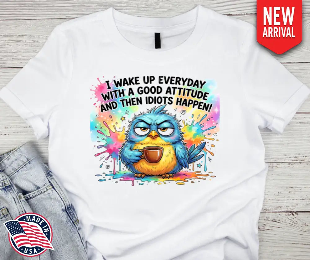 Grumpy Bird - Multi - Small / Short - Shirt