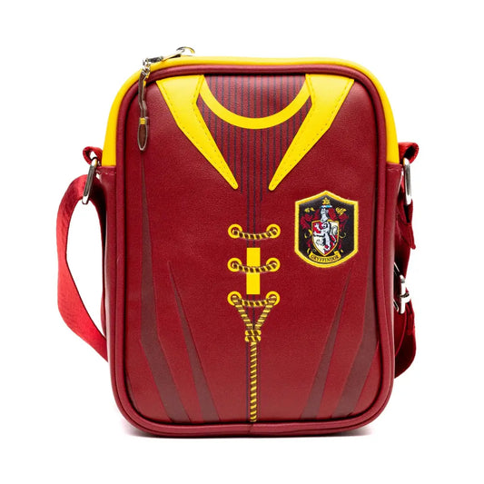 The Wizarding World of Harry Potter Vegan Leather Crossbody Bag with Adjustable Straps Hogwarts Gryffindor Quidditch