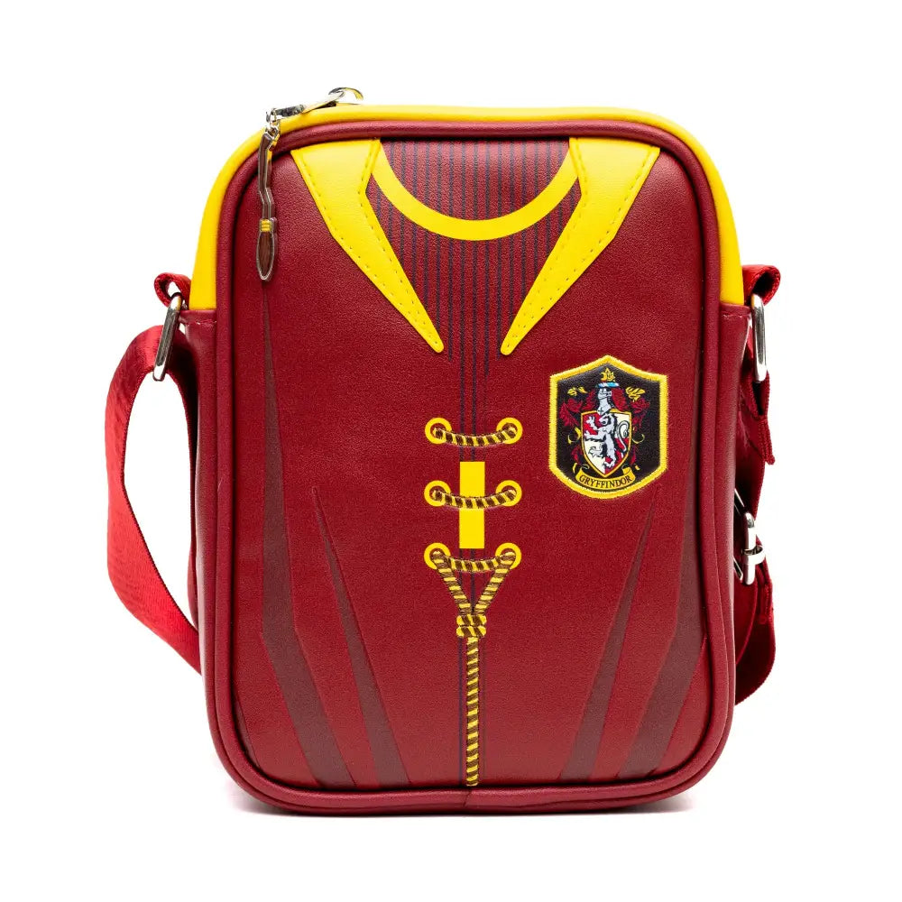 The Wizarding World of Harry Potter Vegan Leather Crossbody Bag with Adjustable Straps Hogwarts Gryffindor Quidditch
