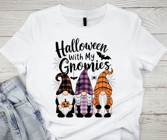 Halloween with My Gnomies Multi Small / Short Shirt