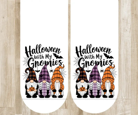 Halloween with My Gnomies Multi Socks