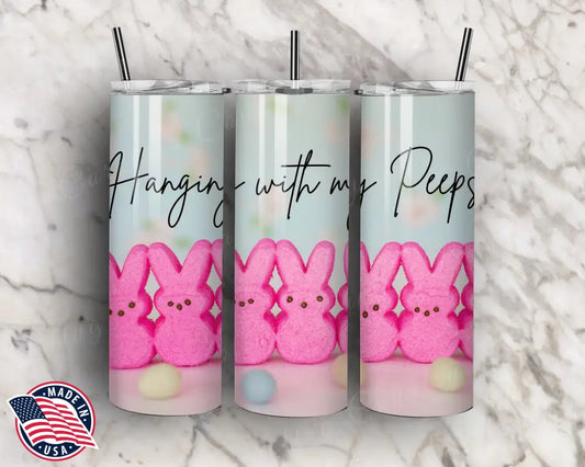 Hanging With My Peeps – Pink Tumbler