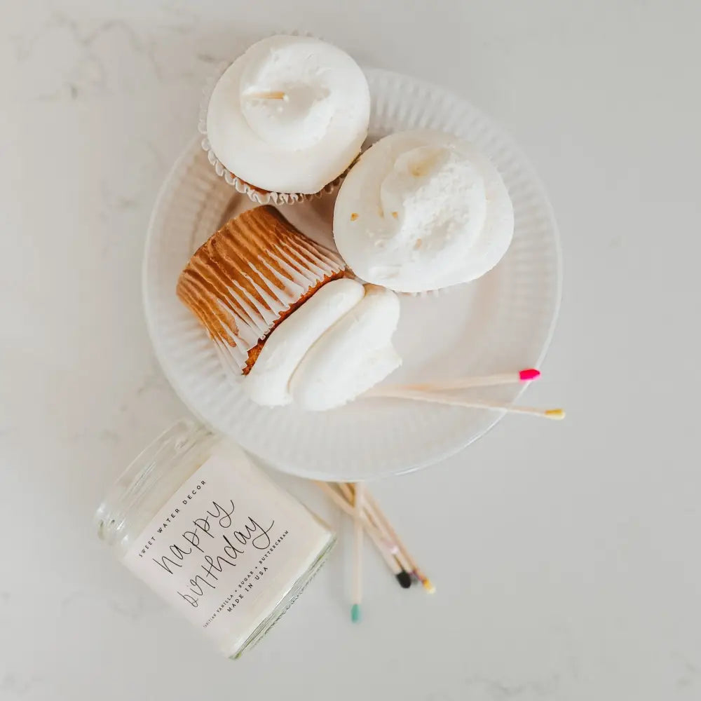 Happy Birthday Soy Candle - Clear Jar - 9 oz Candles