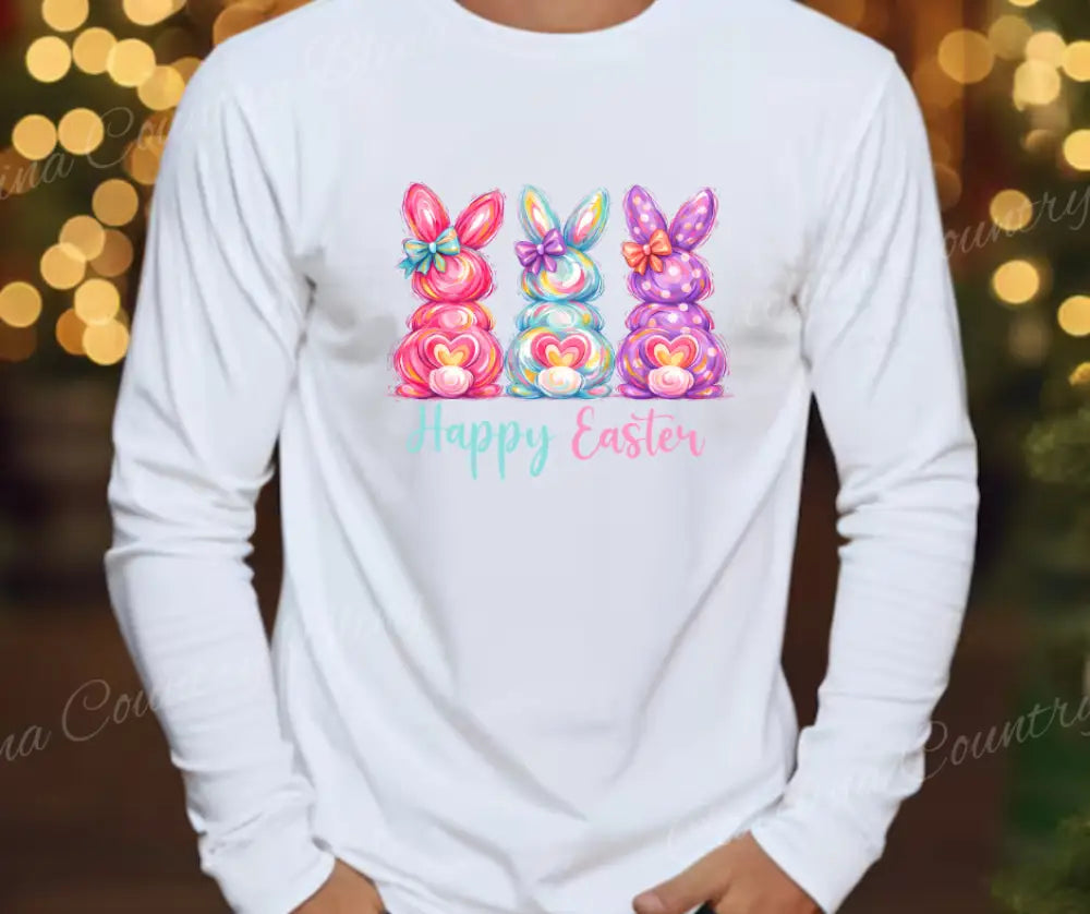 Happy Easter - Multi Small / Long Shirt