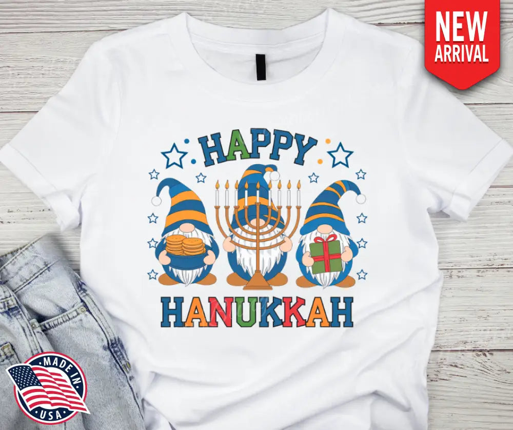 Happy Hanukkah - Multi Small / Short Shirt