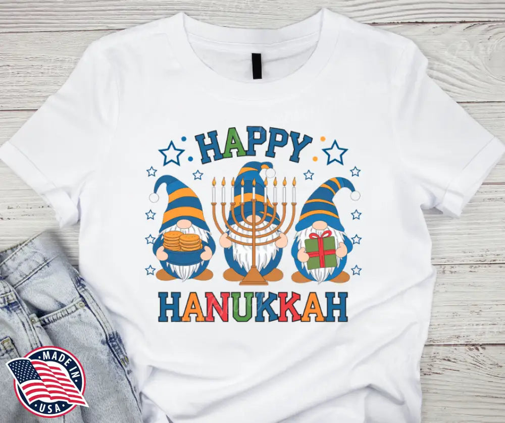 Happy Hanukkah - Multi Small / Short Shirt
