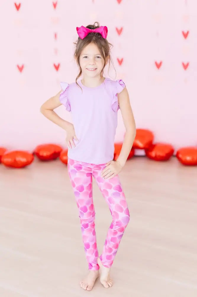 Happy Heart Day Leggings - Leggings
