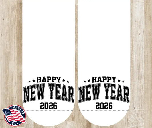 Happy New Year - Black Socks