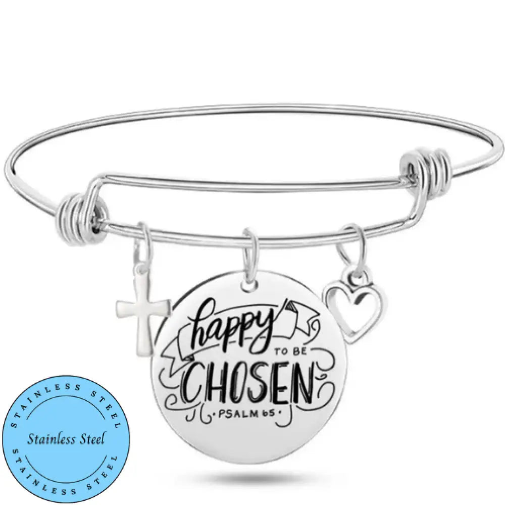 Happy to be Chosen – Silver Bracelet