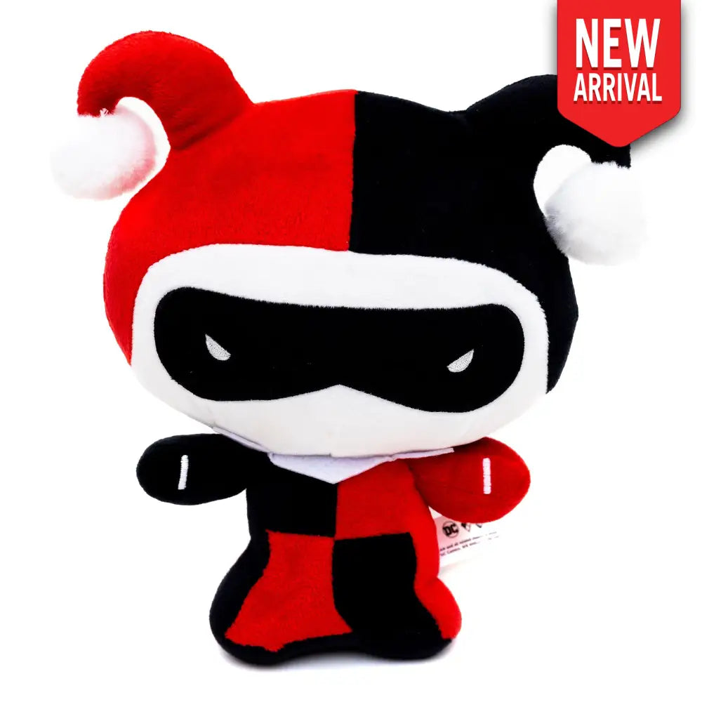 Dog Toy Squeaker Plush - DC Comics Chibi Harley Quinn Standing Pose Dog Toy Squeaky Plush