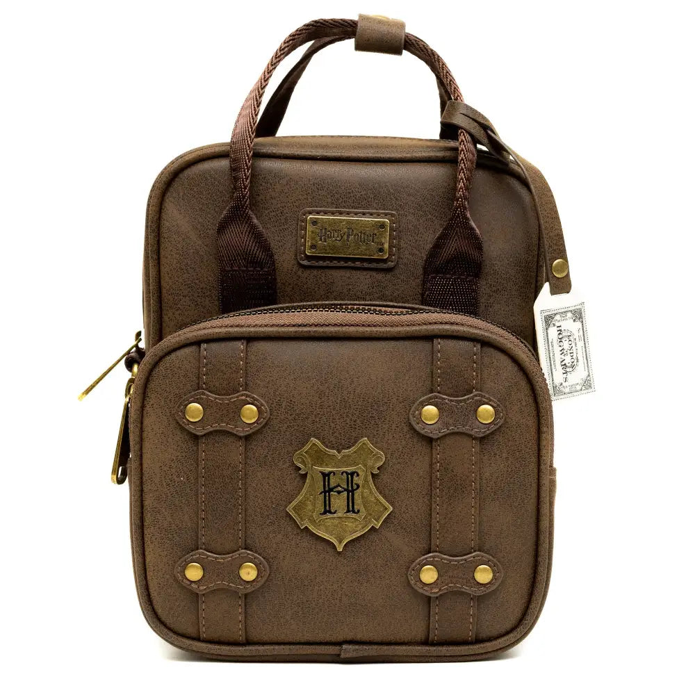 The Wizarding World of Harry Potter Bag Cross Body Harry Potter Hogwarts School of Witchcraft and Wizardry Brown Vegan