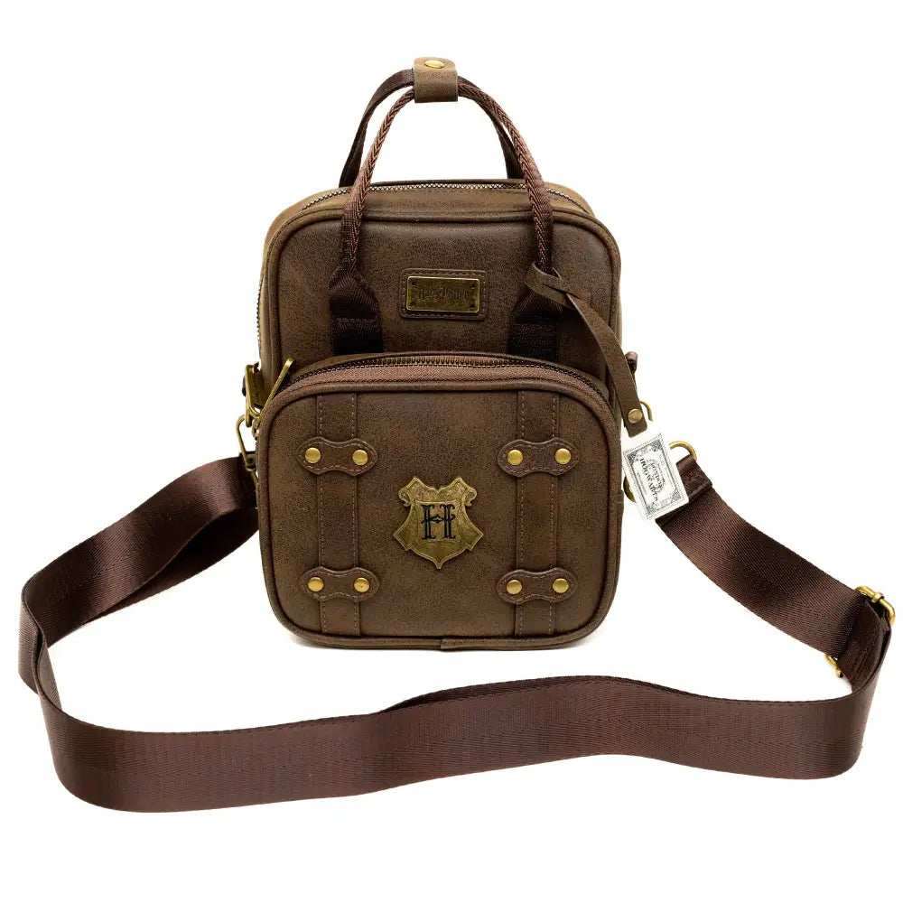The Wizarding World of Harry Potter Bag Cross Body Harry Potter Hogwarts School of Witchcraft and Wizardry Brown Vegan