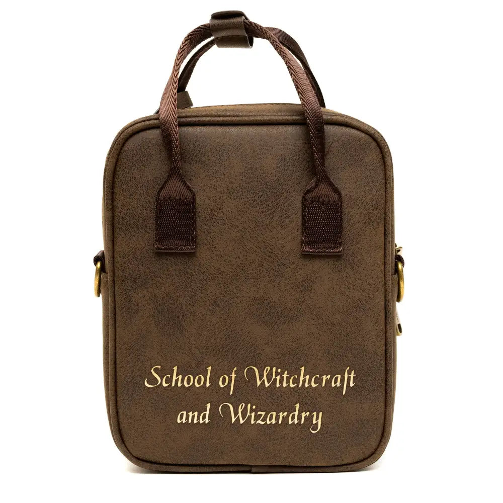 The Wizarding World of Harry Potter Bag Cross Body Harry Potter Hogwarts School of Witchcraft and Wizardry Brown Vegan