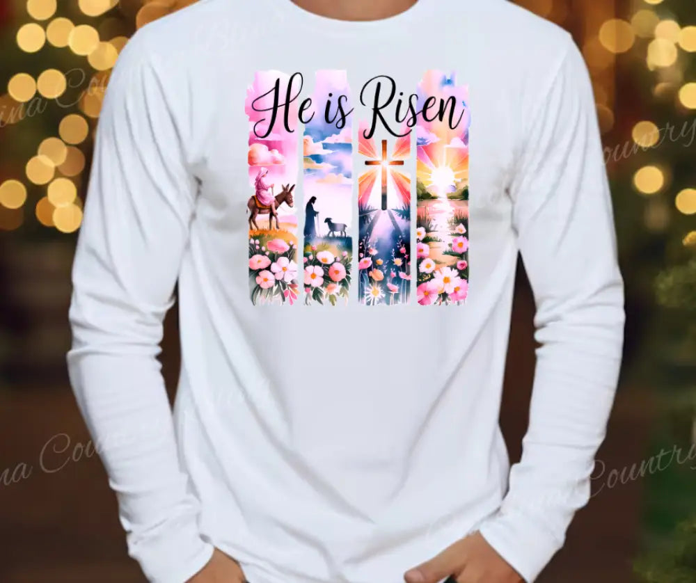 He Is Risen - Multi Small / Long Shirt