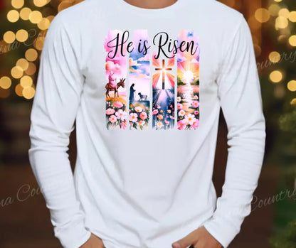 He Is Risen - Multi Small / Long Shirt