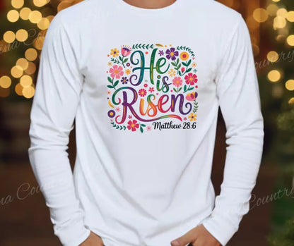 He Is Risen - Multi Small / Long Shirt