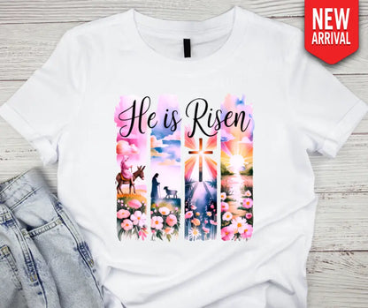 He Is Risen - Multi Small / Short Shirt