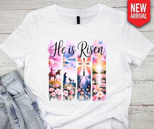 He Is Risen - Multi Small / Short Shirt