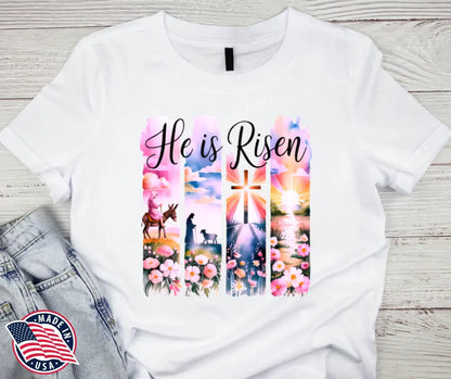He Is Risen - Multi Small / Short Shirt
