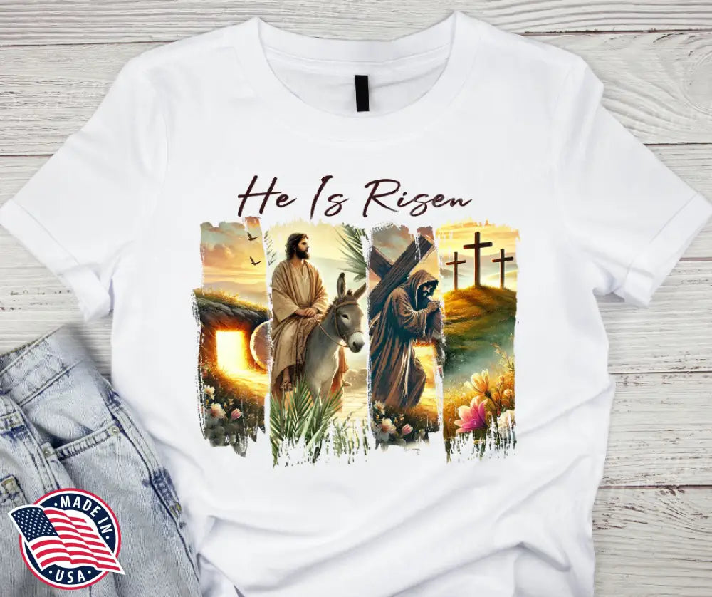 He Is Risen – White Small / Short Shirt