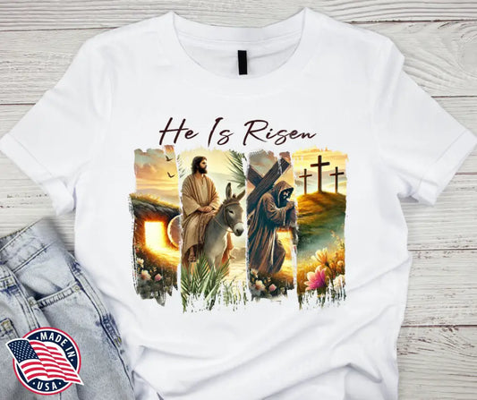 He Is Risen – White Small / Short Shirt