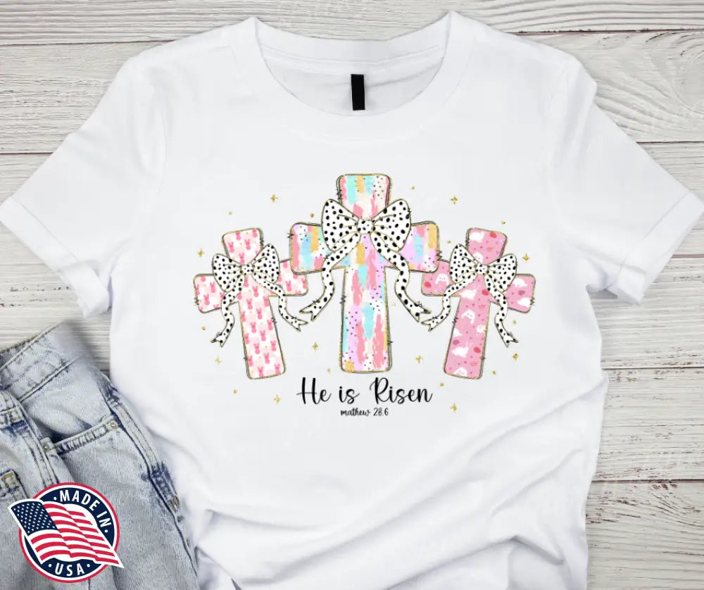 He Is Risen – White Small / Short Shirt